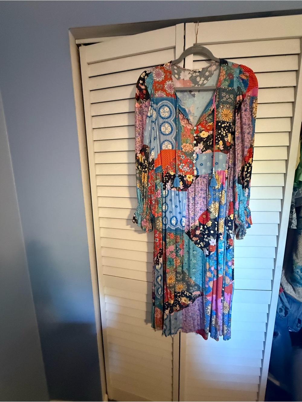 SPELL Multicolor Patchwork Print Women's Dress - Boho Vibes